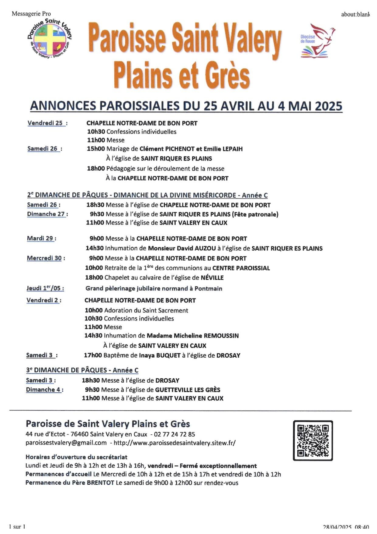 Paroisse 25 04 04 05